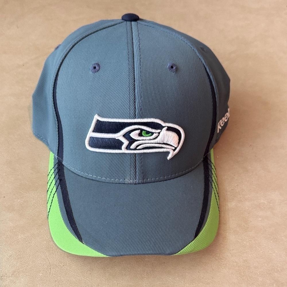 Reebok Gray and Lime Cap with Embroidered Logo